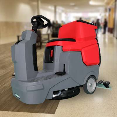 single brush floor cleaning machine auto ride industrial floor scrubber machine