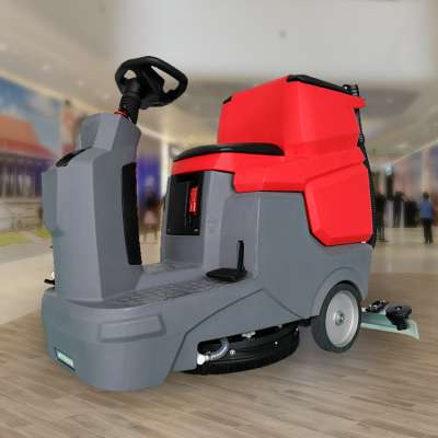 high power ride on floor scrubbing cleaning machine